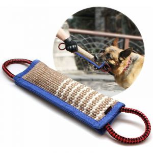 Boudin &agrave; Mordre Jouet Pour Chien, 30 cm, 2 Anses,En Tuyaux De Lance &agrave; Incendie - Dummy Rouleau d'Apprentissage Flottant - Robuste Boudin Mordant
