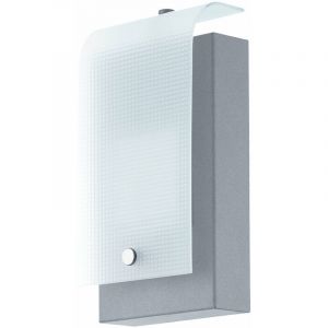 Applique murale, &eacute;clairage ext&eacute;rieur, jardin, argent, lampe d'ext&eacute;rieur, applique murale maison, balcon, acier galvanis&eacute;, 1x led 3,7 watts, 320