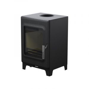 Supra - FR9016310B-Poêle à bois-THEODORE-4,8kW-Vision verticale - fonte et acie théodore