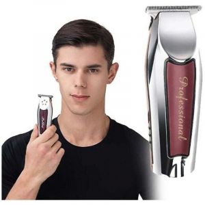 Tondeuse &agrave; cheveux magnifique pour hommes, nouvelle tondeuse &agrave; cheveux &agrave; lame en T, tondeuse &agrave; cheveux sans fil pour coiffeur professionnel, tondeuse
