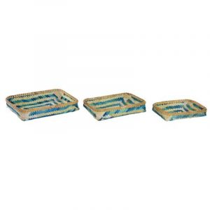 Plateau En Bambou Set-3