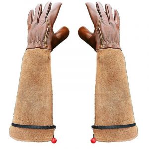 Linghhang - s) Gants de jardinage 1 paire, gants anti-épines de taille de rose, gants en peau de mouton en peau de porc Gants floraux