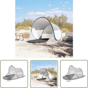 Tente de plage gris escamotable imperméable - Tente De Plage - Tente Escamotable - Tente Imperméable - Parasol De Plage - Ombre Solaire - The Living
