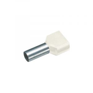 Vogt Verbindungstechnik - embout double d'extrémité de câble 460814D 10 MM² 12 mm partiellement isolé ivoire 100 pc(s)