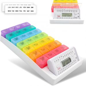 Pilulier fishtec Semainier + Alarme inclus