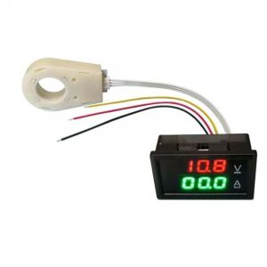Amp&egrave;rem&egrave;tre Hall Voltm&egrave;tre DC 0-300V 200A Moniteur Batterie LED Compteur Tension Courant 12V 24V 48V Voiture