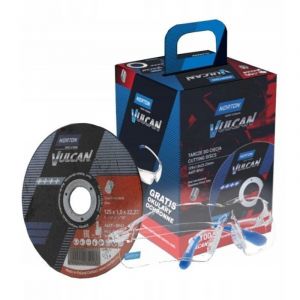 Disque à tronçonner pour acier inoxydable et métal Norton vulcan inox 125x1x22 mm