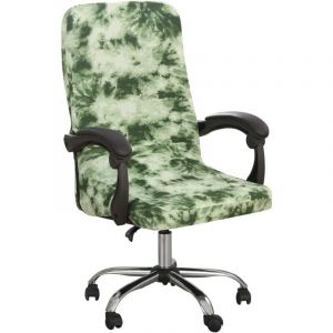 Housse de Chaise de Bureau Universelle Extensible Microfibre Lavable Couverture de Chaise Bureau Imprimé Housses de Fauteuil Extensibles Confortable