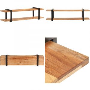 Vidaxl - Meuble tv 160x40x40 cm Bois d'acacia massif - Meubles Tv - Meuble Tv Industriel - Meuble Tv Acacia - Meuble Bas - Rangement Media - Home &