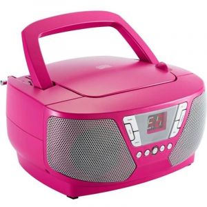 Lecteur Radio CD Portable - BIGBEN INTERACTIVE - CD60RSSTICK - Rose + Stickers