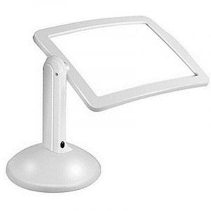 Loupe Rectangulaire avec Lumineuse LED, Loupe Pleine Page Loupe avec Lumi&egrave;re Mains Libres A4 Pleine Page,pour Livres,Malvoyant,Personnes &acirc;g&eacute;es,