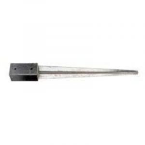 Pied De poteau pointu 71X750 Forte tenue &agrave; la corrosion Acier galvanis&eacute; &agrave; chaud-1 pi&egrave;ce