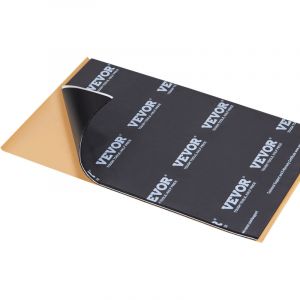 VEVOR Tapis deIsolation Phonique 5,1mm Insonorisation Voiture 2,3m&sup2; Materiau Insonorisant Automobile Caoutchouc Butyle 247,9x390,9 mm Tapis Isolant