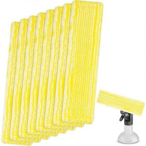 8 Pcs Chiffons de Nettoyage en Microfibre pour Karcher Bonnette Microfibre Lingette pour Lave Vitre Karcher WV2 WV5 Premium pour Nettoyeur Vitre