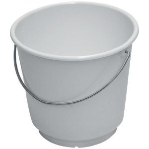 Seau 20 l poly&eacute;thyl&egrave;ne blanc compatible avec produits alimentaires d. 370 mm hauteur 330 mm