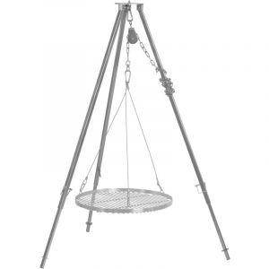 BBQ-Toro tr&eacute;pied grill avec grille &Oslash; 50 cm 110 - 175 cm pour barbecue suspendu, support en fer