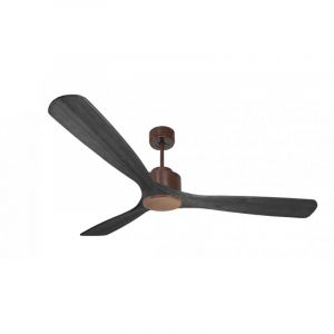 Klassfan - Modulo de Super destratificateur et ventilateur dc 166 cm Marron pales bois noir sans Lumi&egrave;re 30 &agrave; 60 m&sup2;