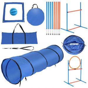 SWANEW Agility sport pour chiens équipement complet obstacle, slalom, tunnel, zone repos + sac de transport