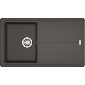 Franke Basis - Evier en fragranite BFG 611-86, 86x50 cm, gris ardoise 114.0713.946