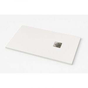 Receveur de douche Ardesia extra-plat couleur Blanc RAL 9003 100x170cm grille Acier