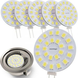 Ampoule LED G4 Ronde 12 Volts Blanc Froid équivalent Ampoule Halogène JC G4 12V 20W - Petite Ampoule G4 pour Hotte de Cuisine Four - Spot Encastrable