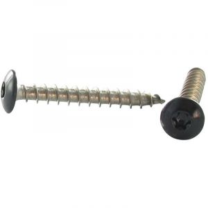 Vis Express - Vis Penture 7X50 Filetage total torx T30 Inox A2 Laqué noir RAL9005 noir foncé-10 pièces