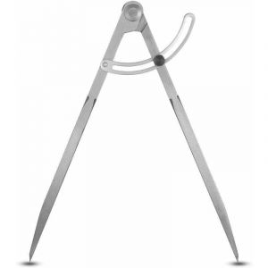 Compas à Pointes Sèches Professionnel en Acier Carbone Compas 300mm Grand Diamètre pour Charpentier Menuisier Ébéniste Architecte Tailleurs de