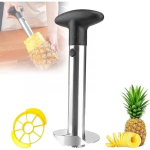 Longziming - Coupe Ananas Decoupe Ananas en Acier Inoxydable, Éplucheur d'ananas, Outil pour la Maison, la Cuisine, avec Lame Tranchante pour les
