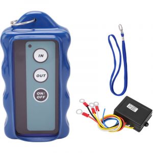 Jeffergarden Kit de Télécommande de Treuil sans Fil, Contrôleur de Treuil électrique avec Voyant Lumineux 12V/24V 434MHZ étanche Universel pour