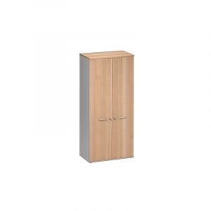 Armoire portes battantes hêtre ambré l 80 cm - Jazz - Hêtre ambré