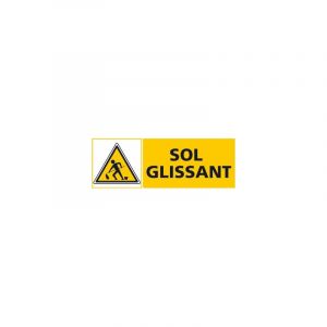 Panneau sol glissant (C0469) - Plastique pvc 1,5 mm - 350 x 125 mm