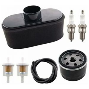 Ensemble de filtre &agrave; air avec pr&eacute;-filtre &agrave; huile et bougie d'allumage pour moteur 4 temps de rechange Kawasaki FR651V FR691V FR730V FS481V FS541V