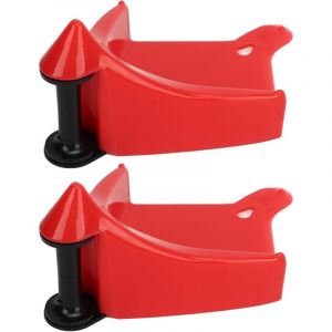 2 Pièces de Cale de Roue de Voiture, Outil de Lavage, Inserts de Pneu, Enrouleur de Roue Pratique Portable - red