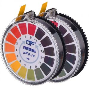 Ensoleille - Papier de test ph, 2 rouleaux de papier de bande de test, pool Ph Strip Indicateur Ph Mesure gamme complète 0-14,