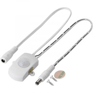 Enowelir Commutateur de de Mouvement PIR, 5A DC 6-24V Mini PIR d&eacute;tecteur de Mouvement Infrarouge commutateur de d&eacute;tecteur de Mouvement LED Bande