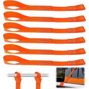 Sangles d'Arrimage Arrimage 1000 Kg Sangle Arrimage 43 x 3,8 cm Sangle Moto Sangle Arrimage Moto Boucles Souples pour Porte-v&eacute;lo, Remorque, Quad, ATV