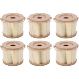 Filtre gasoil racor, Lot de 6 Filtres &agrave; Carburant S&eacute;parateur d'eau pour Filtre &agrave; Eau pour racor 2010PM-OR 500FG