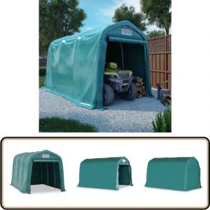 Tente de garage pvc 2,4x3,6 m Vert - Tents De Garage - Abri Voiture - Stockage Exterieur - Protection Contre Les Intemp&eacute;ries - Abri Vert