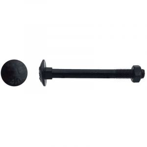 200 Boulons T&ecirc;te Ronde Collet Carr&eacute; TRCC 7 x 40 mm - DIN 603 - Zingu&eacute; Noir - D-Work