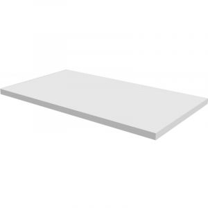 Alterna - jamais utilise] Plan de Toilette Suspendu pour Double Vasque Zao 180x50x9cm en Bois Stratifié Blanc - 6692059