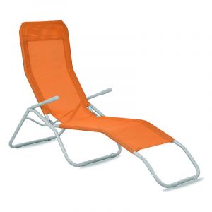 Aga24 - Aga Chaise longue de jardin siesta Orange