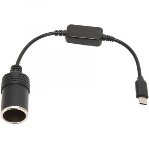 5V USB C mle &agrave; 12V voiture allume-cigare femelle adaptateur convertisseur pour voiture &eacute;lectronique accessoires 11.8in