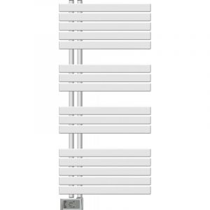 [JAMAIS UTILISE] S&egrave;che-Serviettes &Eacute;lectrique 500W ALTERNA Concerto Asym&eacute;trique L550XH1176 mm Blanc - 4476353