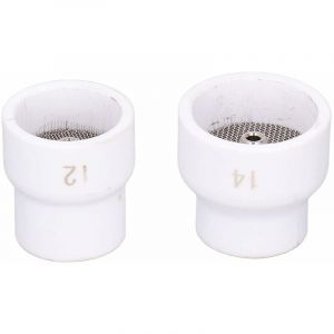 Soudure Manuelle Pistolet Soudage Soudage Pour Pistolet Kits De Soudage &agrave; L'arc Tig Holder,Buse de torche de soudeur,blanche c&eacute;ramique Bonne coupe de