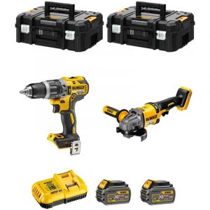 DeWALT Kit FVK256T2-QW 54V/18V (DCD796 DCG414 2 x 6,0 Ah DCB118 2 x TSTAK II)
