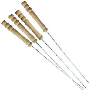 Brochettes a griller en acier parfaites pour les legumes et la viande 6227402