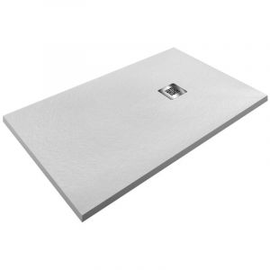 PDD - Receveur de douche extra plat airstone eco Blanc Ral 9003 110X120