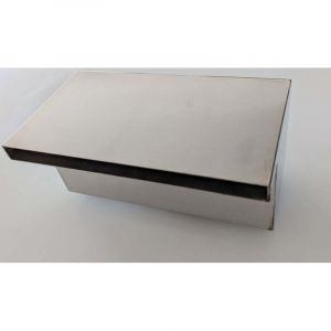 Lame d'eau de piscine &agrave; encastrer inox 316 Largeur 50cm Compatible traitement au sel chlore