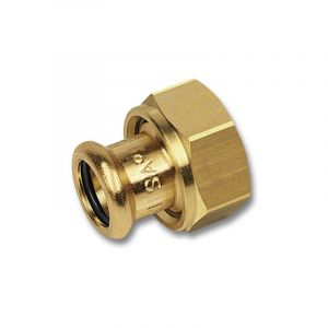 Sanha - Demi-union joint plat pour raccord en cuivre &agrave; sertir - purapress s&eacute;rie 8359G 14x1/2