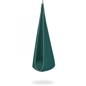 Hamac suspendu et balançoire cocon My Sweet Baby - Vert bouteille